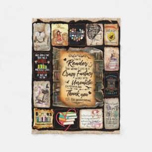 I Am A Reader Blanket, Book Lover Blanket,