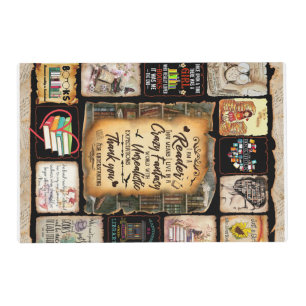 I Am A Reader Blanket, Book Lover Blanket, Placemat