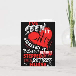 I Am A Retired Nurse, Nurse Retirement, Nursing, N Card