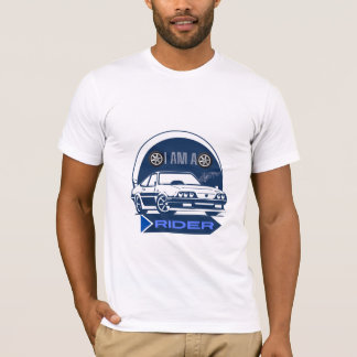 "I AM A RIDER" title car logo design T-Shirt