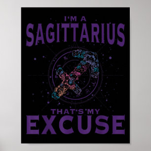 I Am A Sagittarius Zodiac Sign Graphic Art Archer