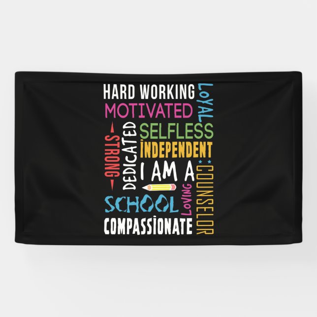 I Am A School Counselor Appreciation Banner (Horizontal)