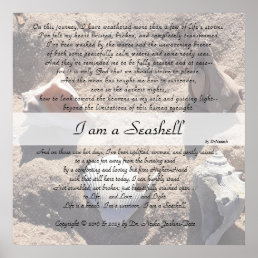 I am a Seashell 24x24Matte Poster or Digital v1.1 