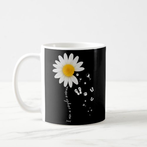 I Am A Simple Cat Paw Flip Flop Wine For Coffee Mug