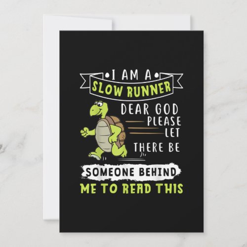 I Am A Slow Runner Funny Turtle Running Gift Save The Date