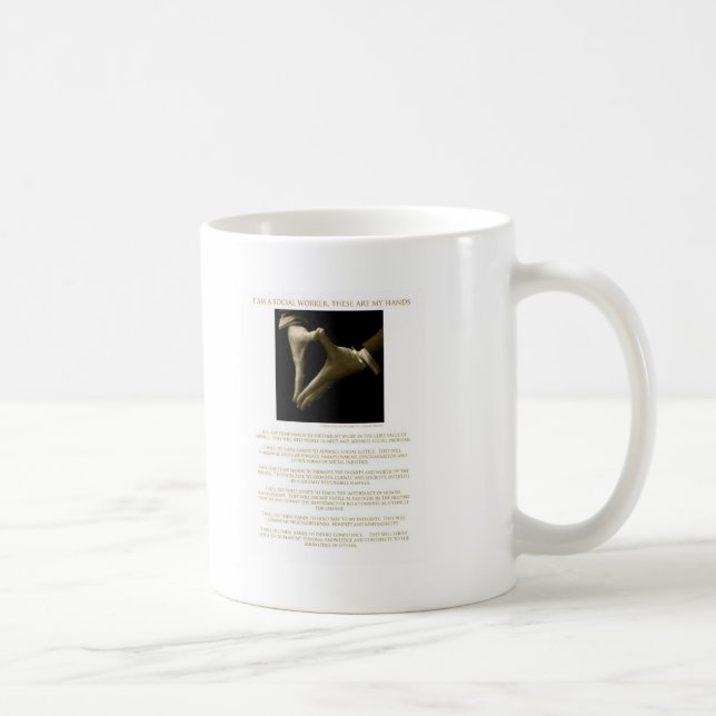 I Am A Social Worker, These Are My Hands ! Coffee Mug (Right)