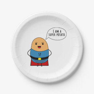 I am a super potato paper plates