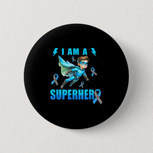 I Am A Superhero Type 1 Diabetes Awareness T1d Boy Button