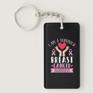 I Am A Survivor Breast Cancer Awareness Month Keychain