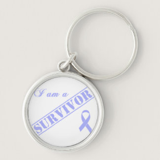 I am a Survivor - Lavender Ribbon General Cancer Keychain