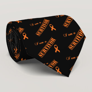 I am a Survivor - Orange Ribbon Tie