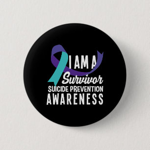 I Am A Survivor Suicide Prevention Awareness Button