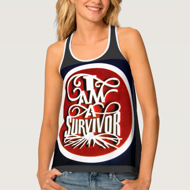 I am a Survivor Women's Tank Top (Front)