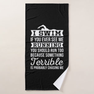 I Am A Swimmer Bath Towel
