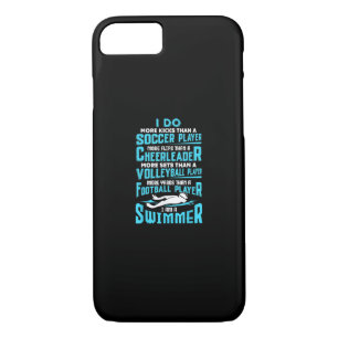 I Am A Swimmer Funny Swimming Pool Swim Lover Gift iPhone 8/7 Case