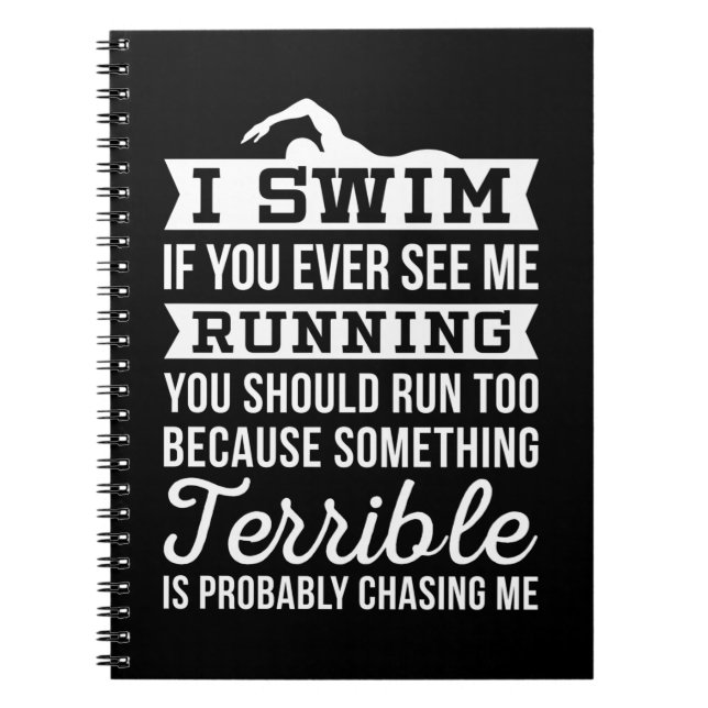 I Am A Swimmer Notebook (Front)
