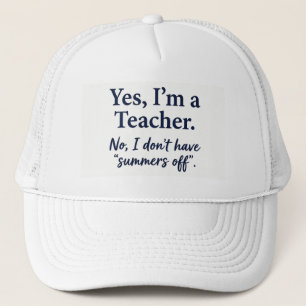 "I am a teacher" Performance Cap