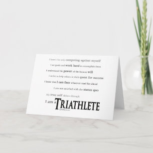 I am a Triathlete Card
