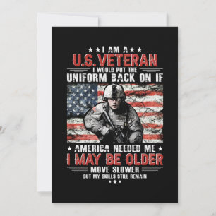 I Am A U.s Veteran I May Be Older Move Slower By M Save The Date