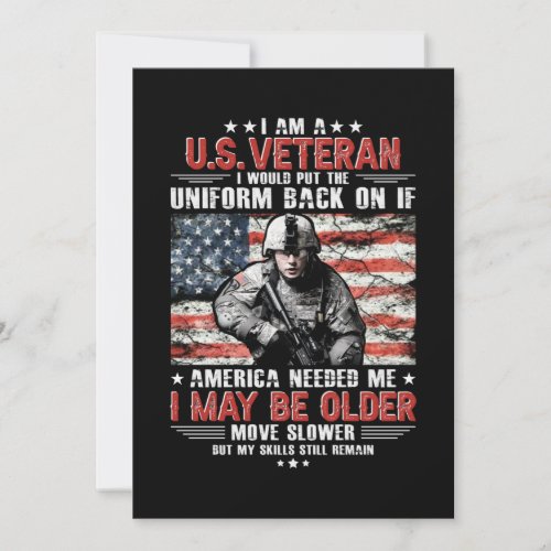 I Am A Us Veteran I May Be Older Move Slower By M Save The Date