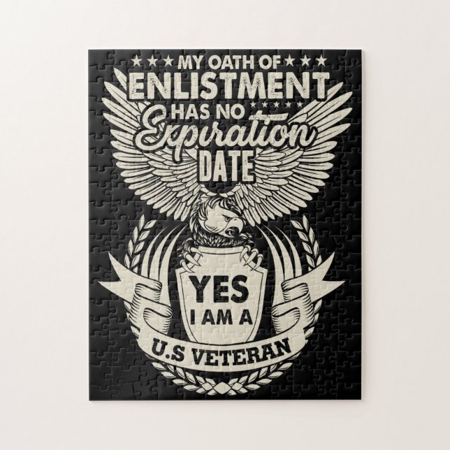 I Am A U.S Veteran Jigsaw Puzzle (Vertical)