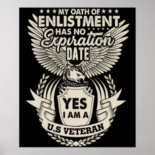 I Am A U.S Veteran Poster