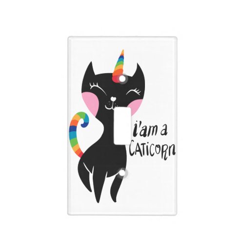 I am a unicorn _ Choose background color Light Switch Cover