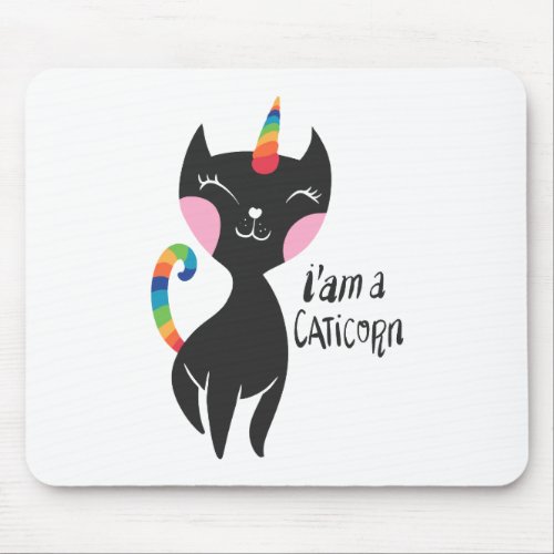 I am a unicorn _ Choose background color Mouse Pad