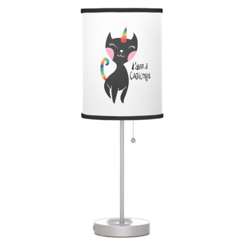 I am a unicorn _ Choose background color Table Lamp