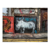 I Am A Unicorn, Shoreditch Graffiti (London) Postcard