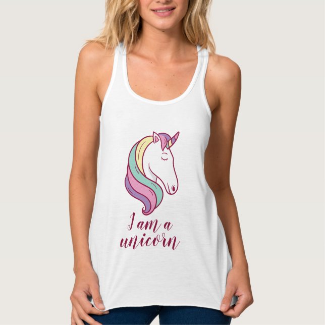 I Am a Unicorn Tank Top (Front)