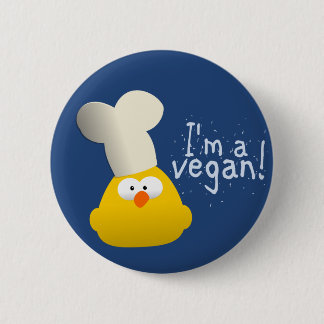 i am a vegan button