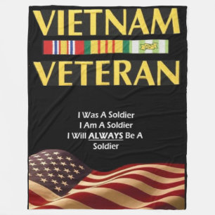 I AM A VETERAN FLEECE BLANKET