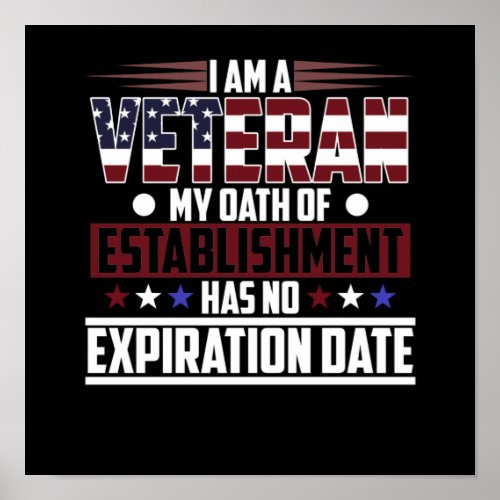 I Am A Veteran Happy Veterans Day Support Graphic Poster