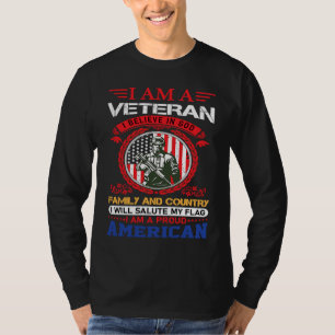 I am a veteran i believe in god family and country T-Shirt