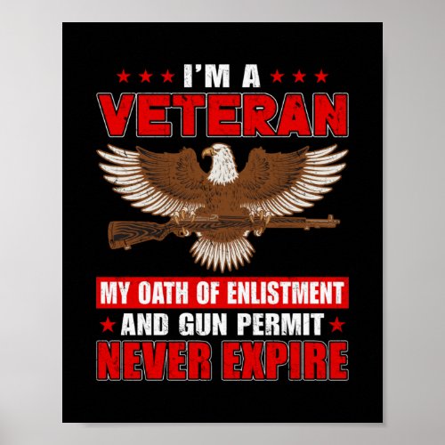 I Am A Veteran My Oath Of Enlistment Poster