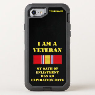I AM A VETERAN (Vietnam) OtterBox Defender iPhone SE/8/7 Case