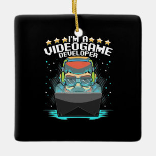 I Am A Video Game Developer Ceramic Ornament