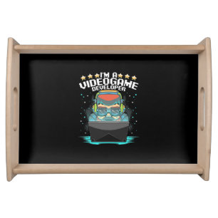 I Am A Video Game Developer Serving Tray