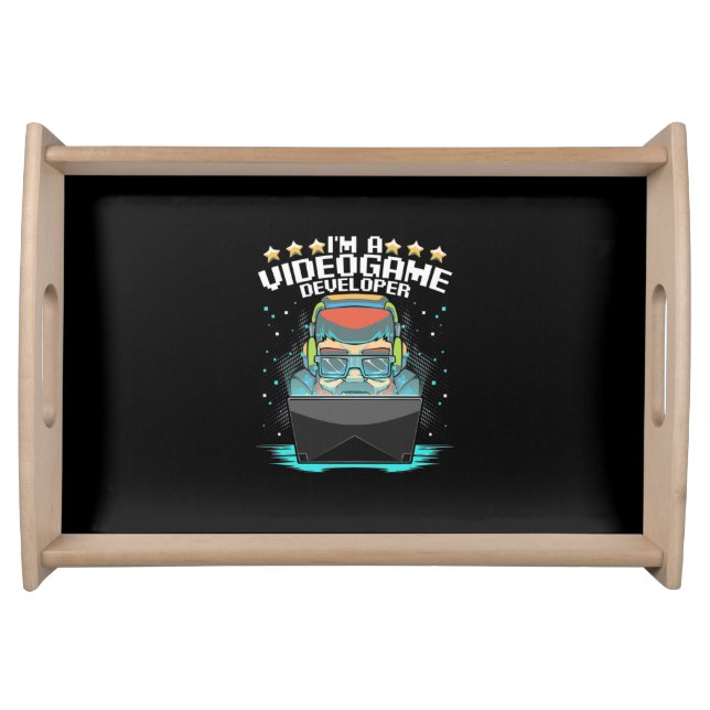 I Am A Video Game Developer Serving Tray (Front)