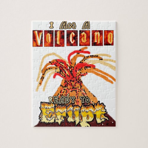 I am a volcano ready to erupt jigsaw puzzle