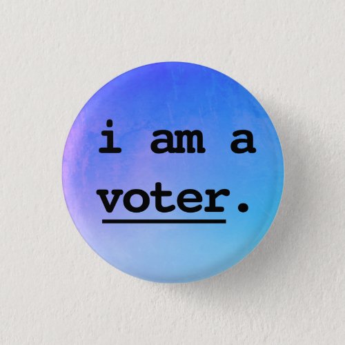 i am a voter button