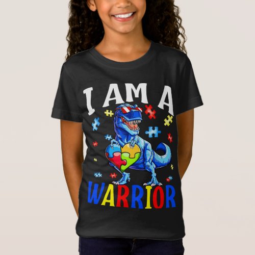I Am A Warrior Autism Family  Funny Family Gift T_Shirt