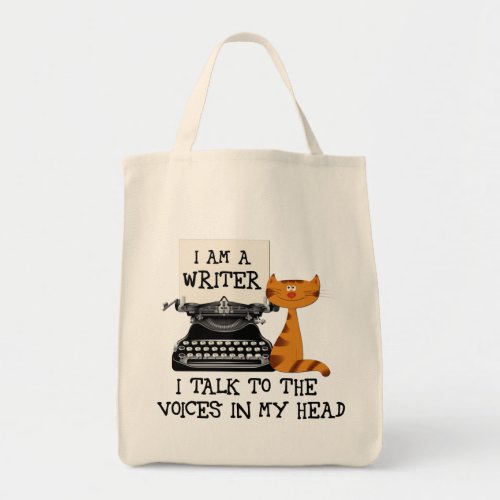 I Am A Writer I Talk to the Voices in My Head Tote Bag