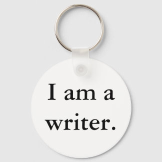 I am a writer keychain