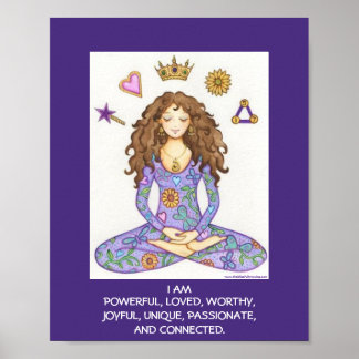 "I AM" Affirmation 8x10 Print