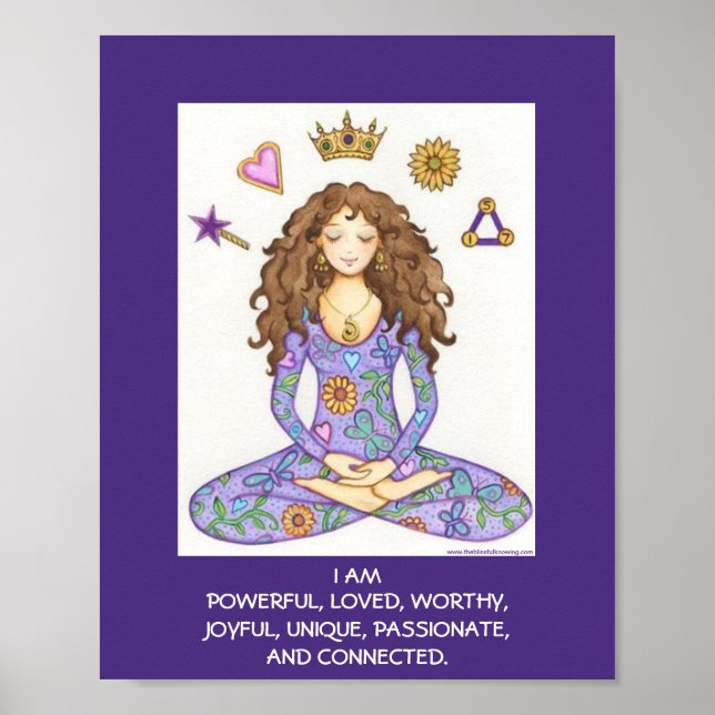 "I AM" Affirmation 8x10 Print (Front)