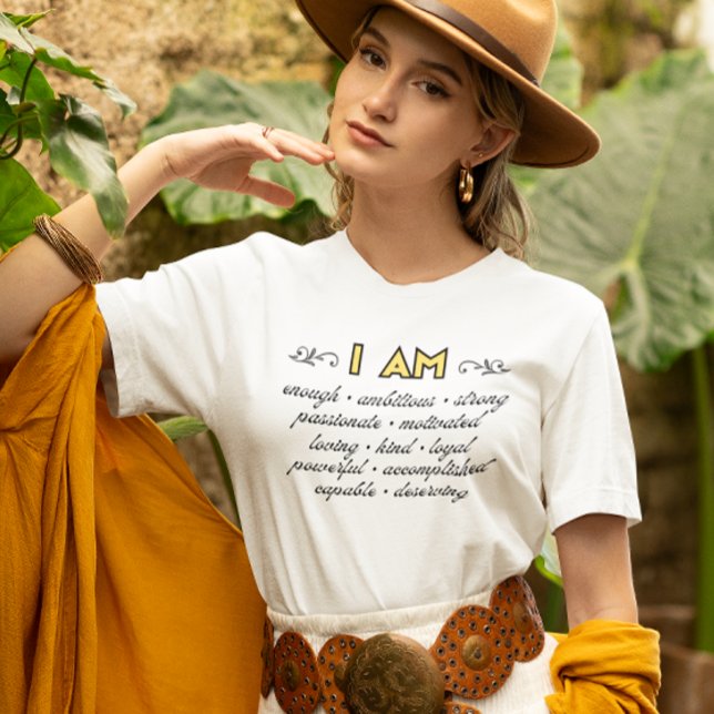 I Am Affirmations Inspirational Tee (Creator Uploaded)