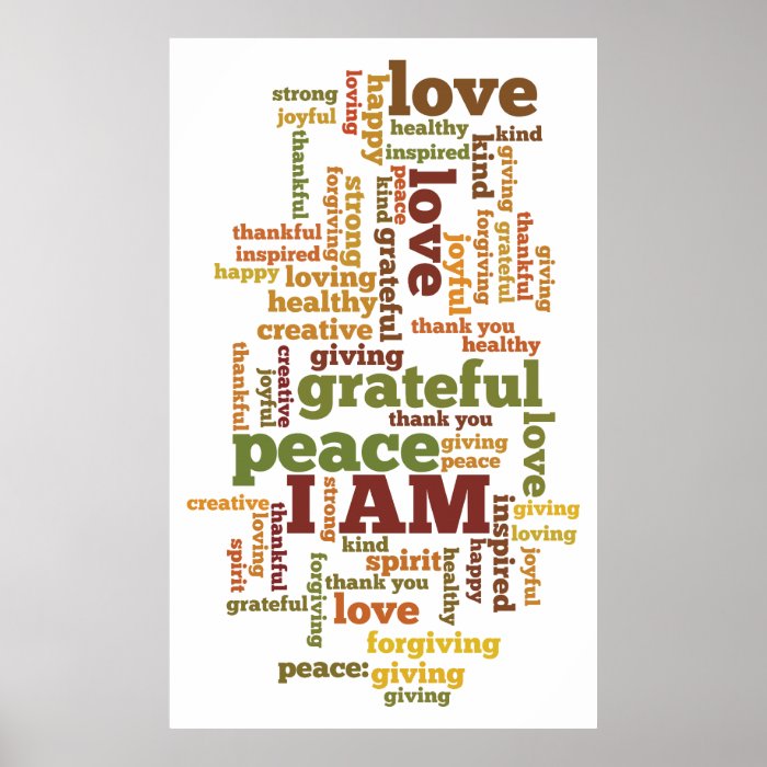 I AM Affirmations Poster