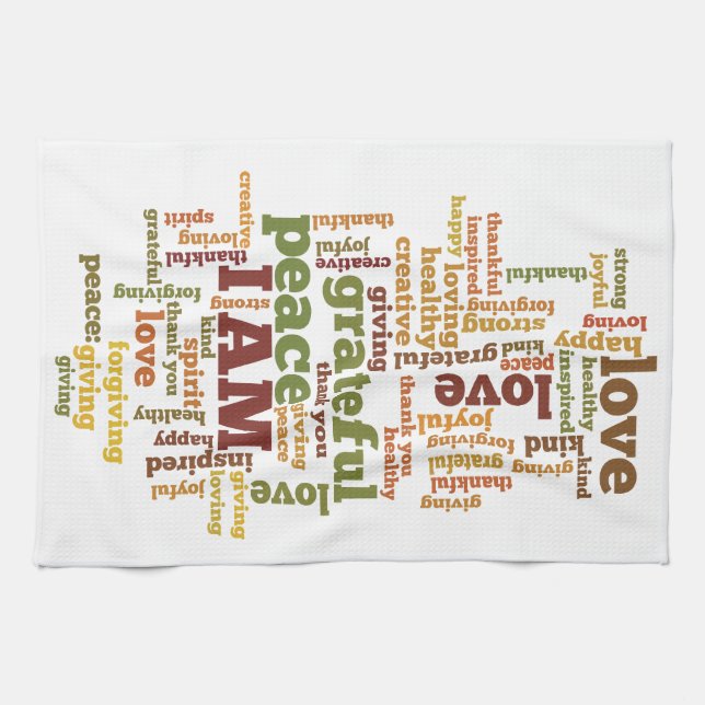 I AM Affirmations Towel (Horizontal)